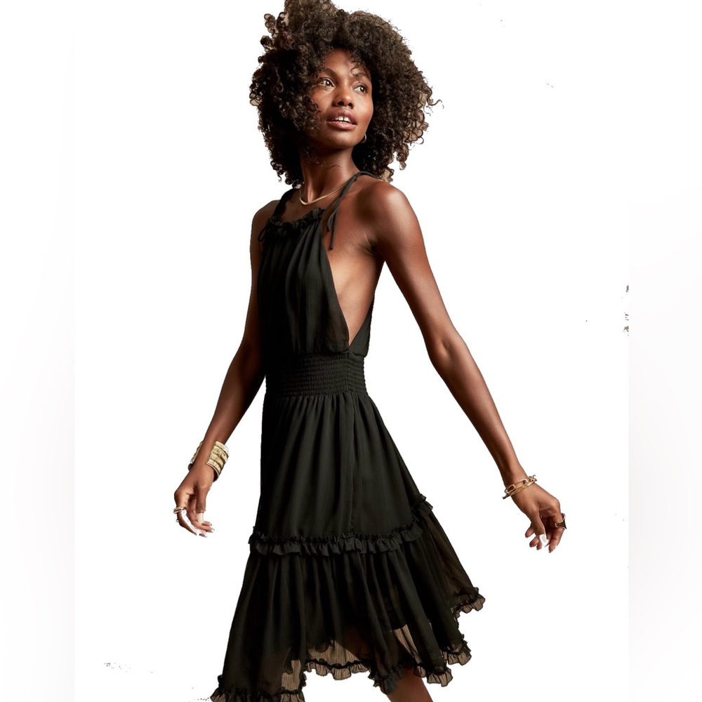 Banana Republic Black Midi Dress